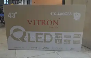 Vitron Qled Model: 43" Inch Android Powered Smart Tv - (4300qfs)
