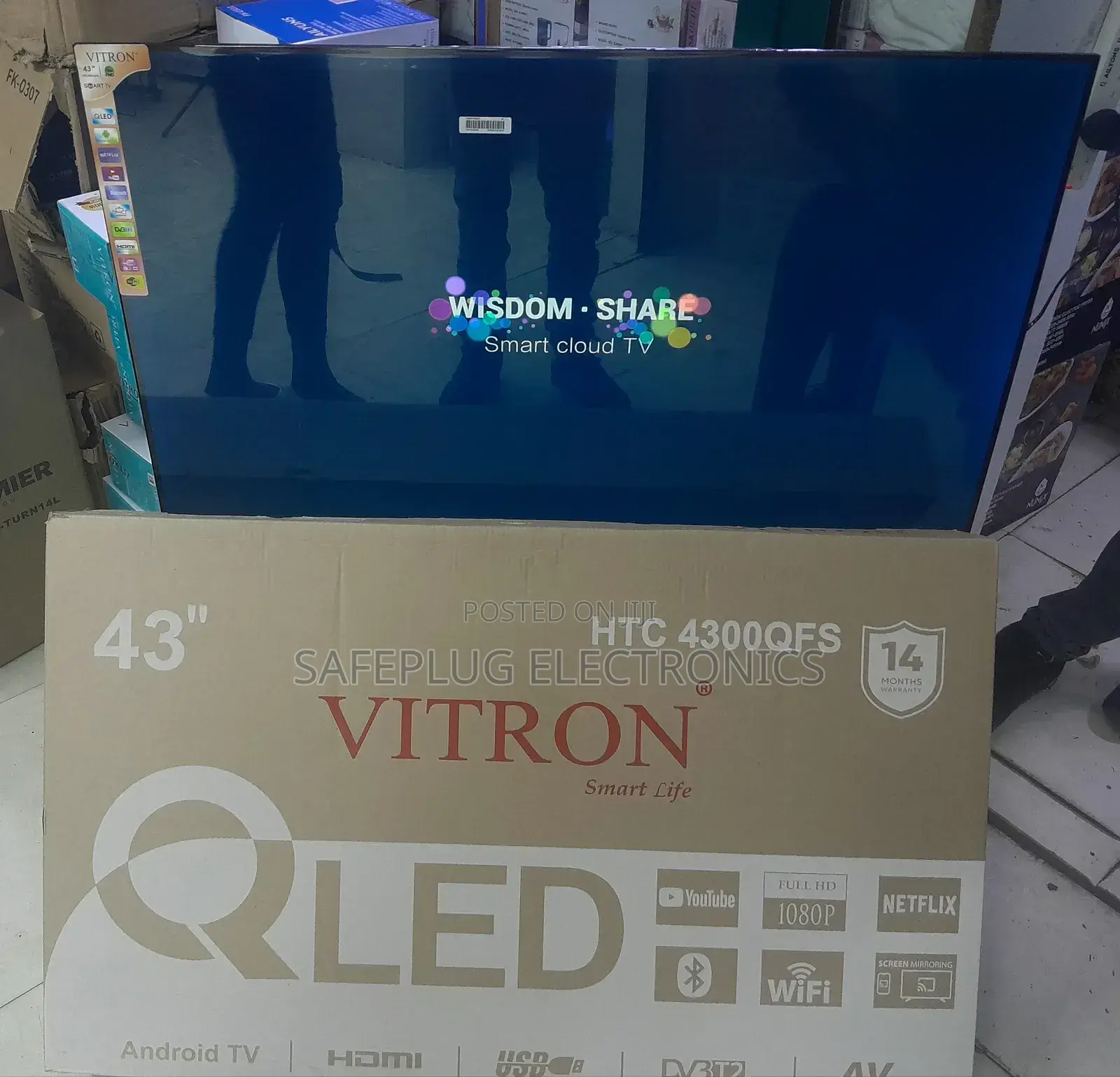 4300qfs - Qled Vitron Smart Android Powered Tv - Bt Connectivity