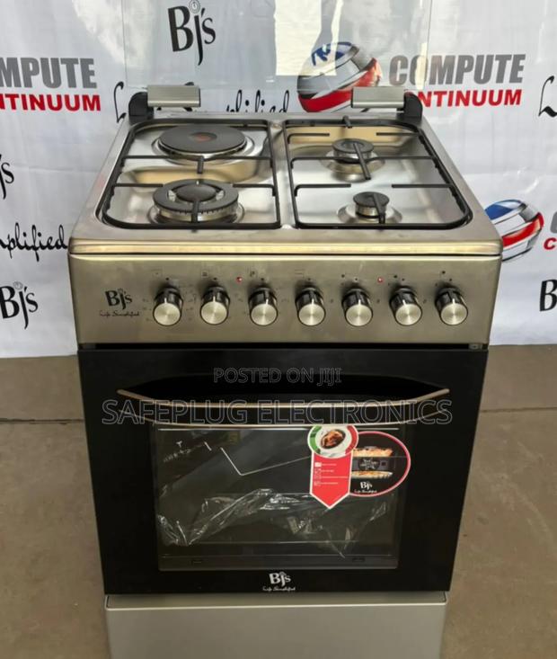 Made in Turkey - BJS 3 Gas Burners + 1 Electric, Gas Cooker 60*60