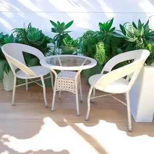Balcony Furniture Set 1 Table 2 Chairs - Outdoor, Garden , Patio, Lawn