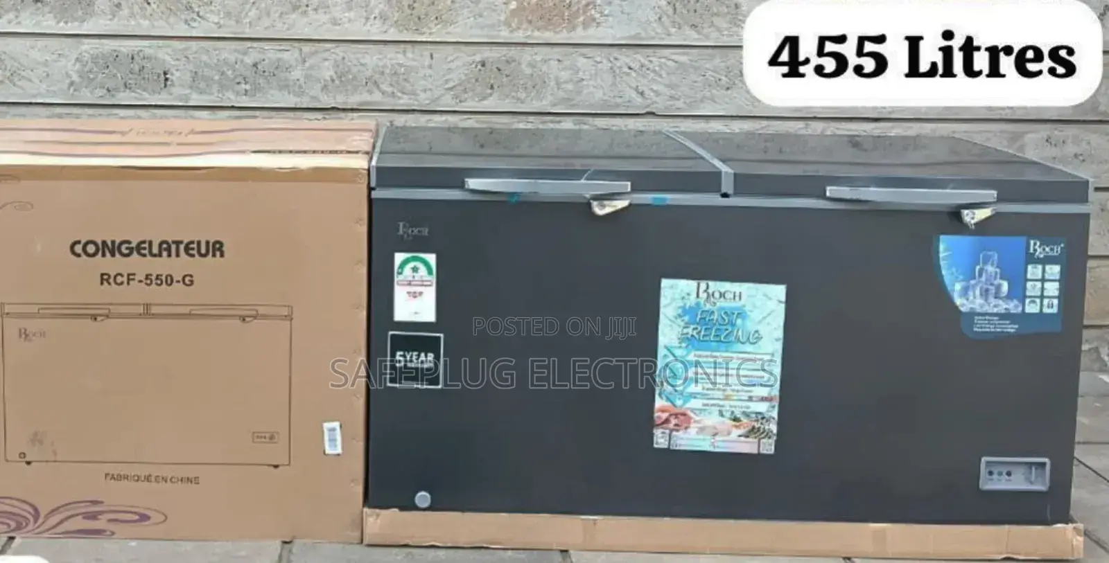 455 Litres Roch Chest Freezer + Cool Pack Sliding Glass,
Lock Key