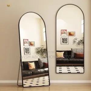 Offer !! Black Unbreakable Arch Full Length Large Mirror