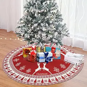 Decorative Christmas Knitted Tree Skirt Knitted Christmas Tree Apro