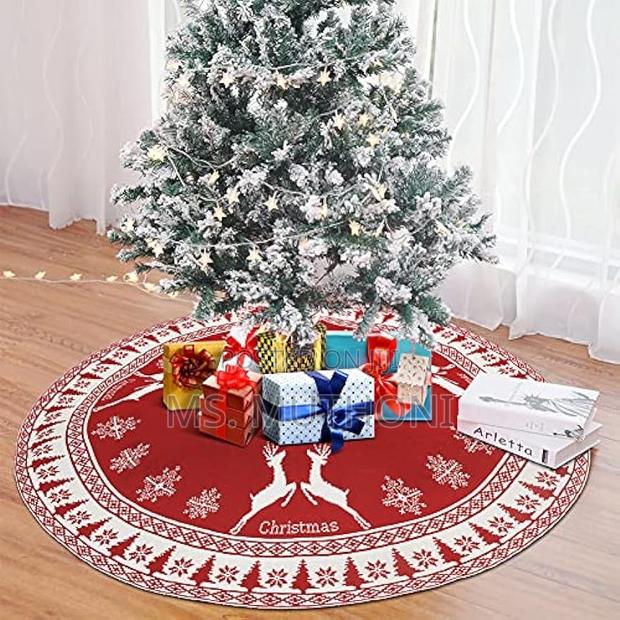 Decorative Christmas Knitted Tree Skirt Knitted Christmas Tree Apro