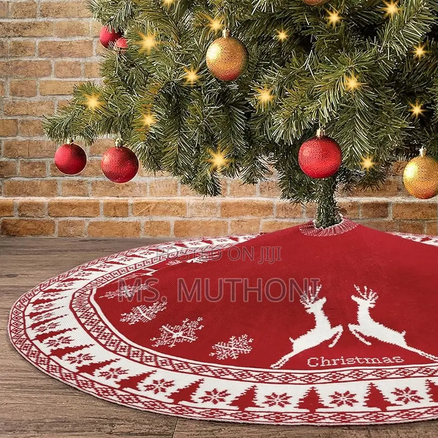 Decorative Christmas Knitted Tree Skirt Knitted Christmas Tree Apro