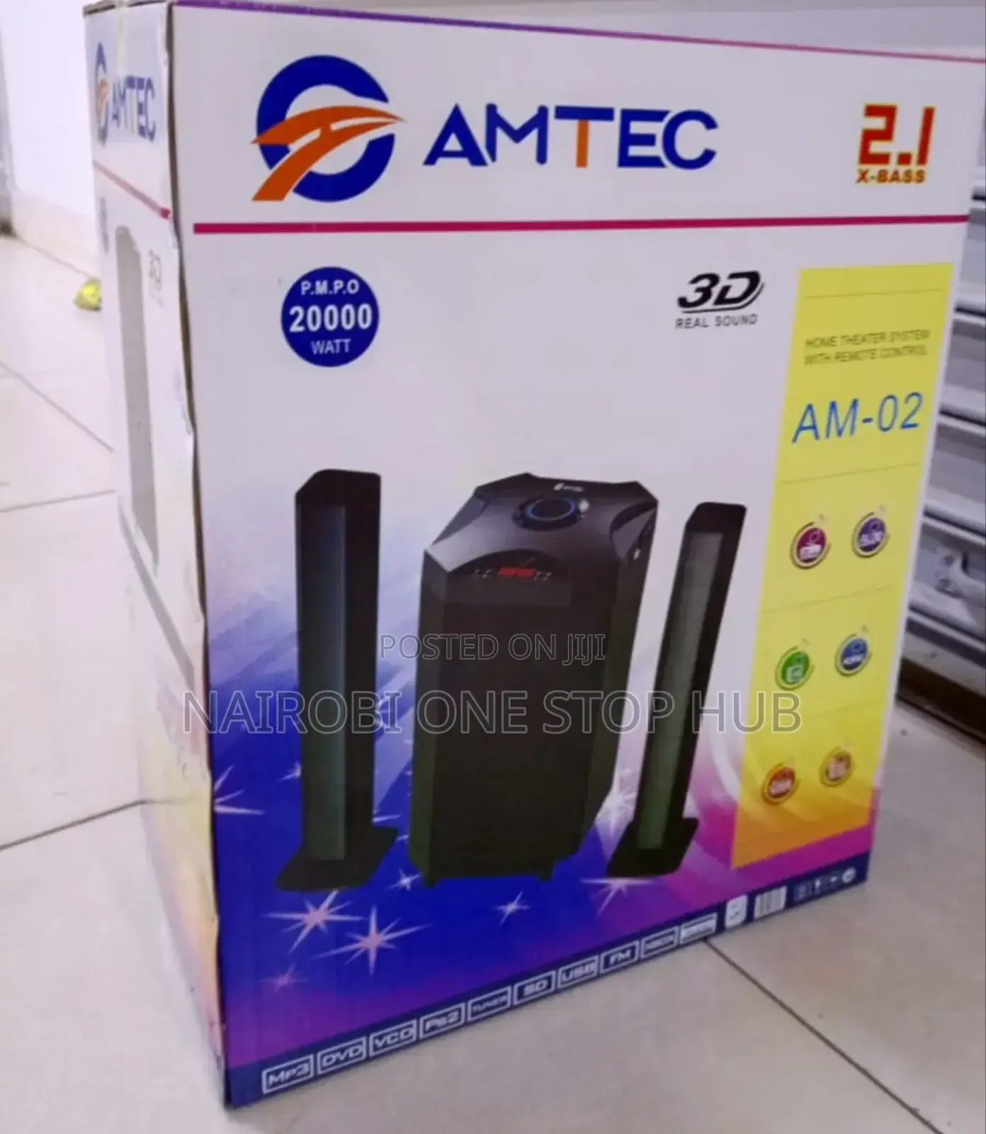 Amtec Am02 2000w X Bass Speaker System