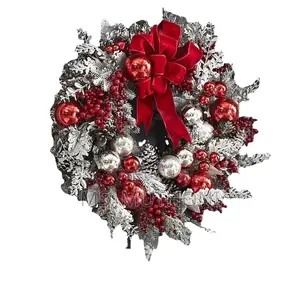 45 /50 Cm *Christmas Wreath Rattan Set Wreaths for Doors