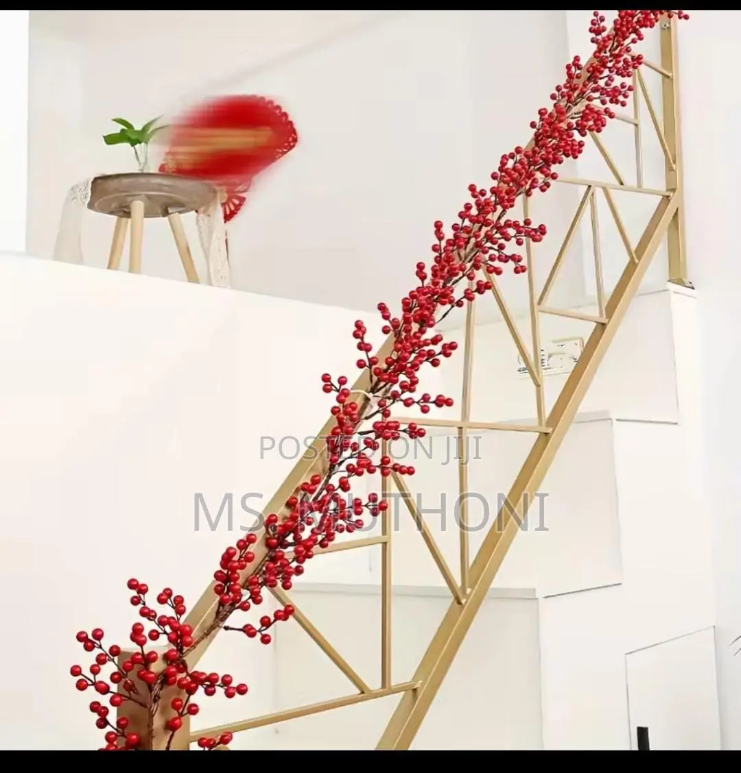 Royal Family Inspired Artificial Red Berry Plants Christmas Garland*