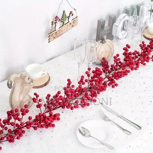 Royal Family Inspired Artificial Red Berry Plants Christmas Garland*