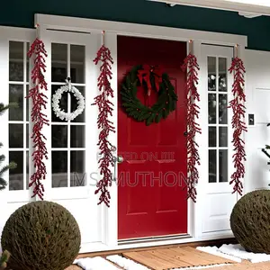 Royal Family Inspired Artificial Red Berry Plants Christmas Garland*