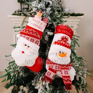 Decorative Large Santa Snowman Elk Stockings