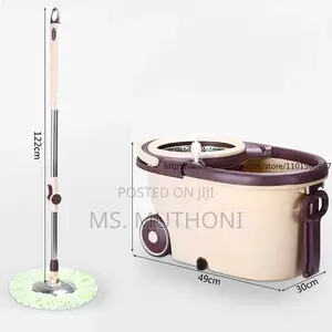 360° Spin Mop With Bucket and Dehydration Basket (2 Heads )