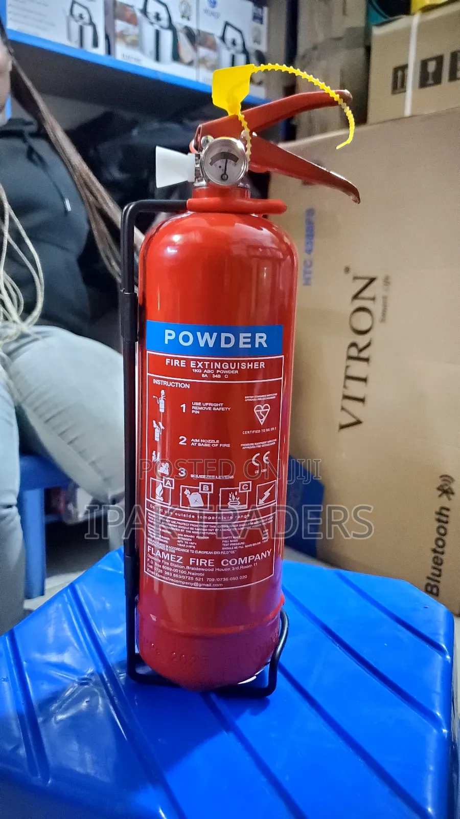 1kg Dry Powder Fire Extinguisher Moutable