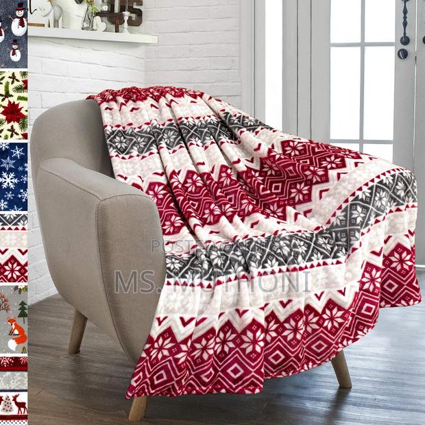 (130cm*150cm ) Fleece Decorative Christmas Throw Blanket* - thumbnail 2