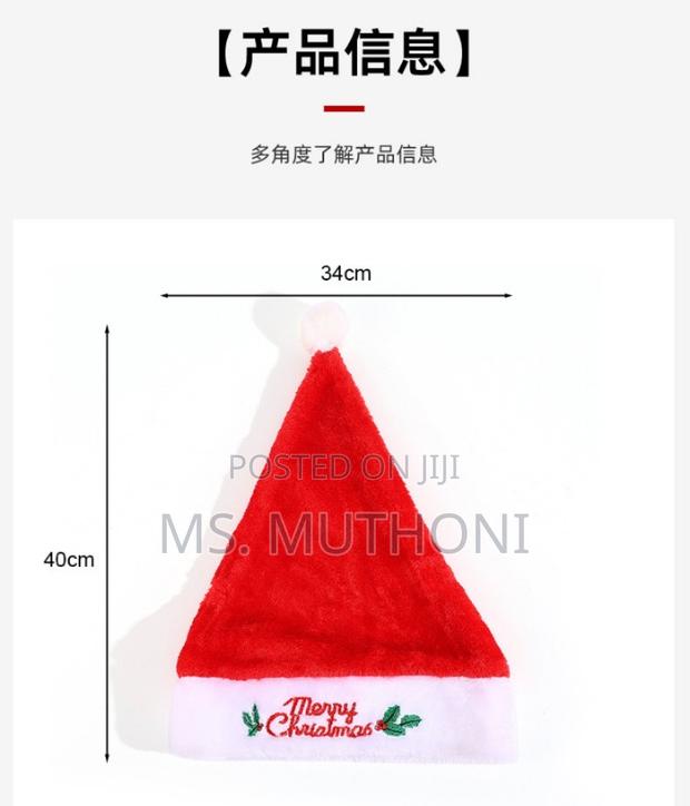 Kids Soft Thick Plush Christmas Hats - thumbnail 3