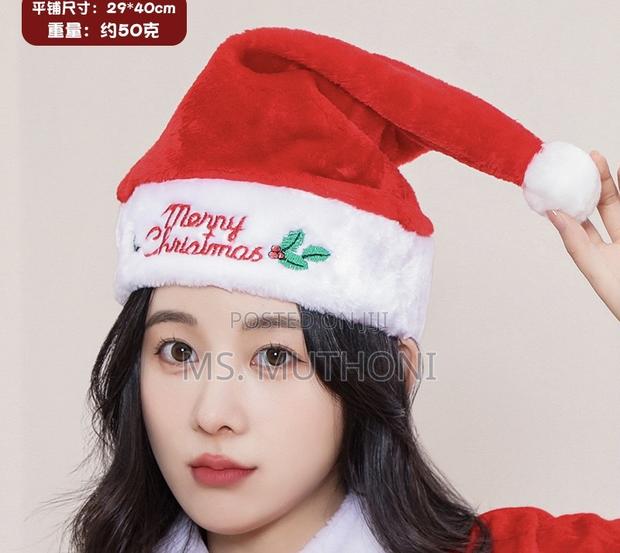 Kids Soft Thick Plush Christmas Hats - main view