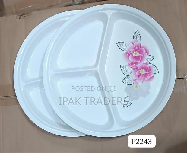 *9inch Melamine Partitioned Plates 6pcs