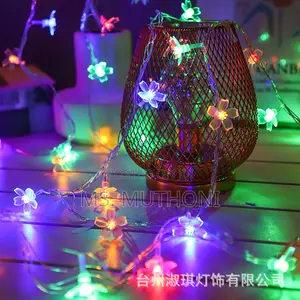 10 Meters Christmas Flower Shaped Led Lights Fairy With Remote*