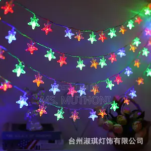 10 Meters Christmas Star Shaped Led Lights Fairy*