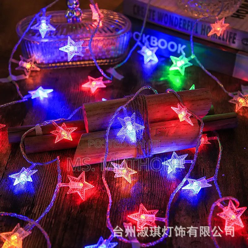 10 Meters Christmas Star Shaped Led Lights Fairy*