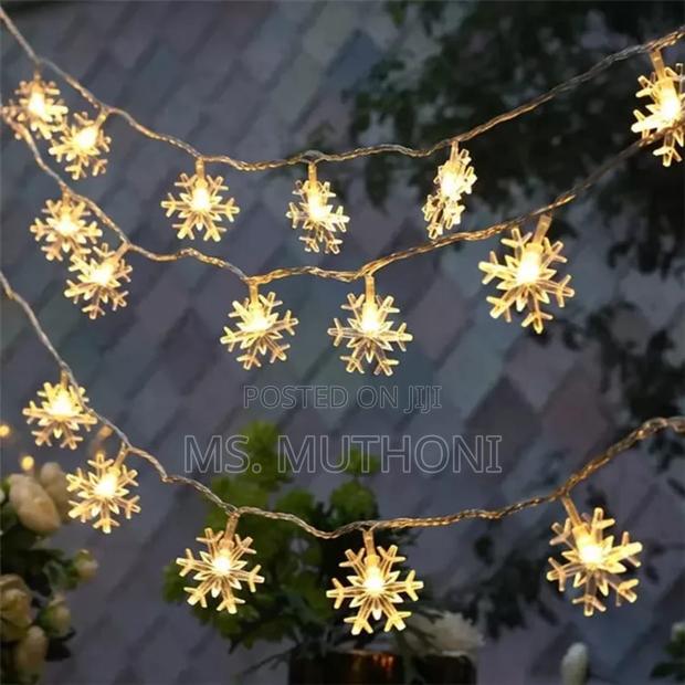 10 Meters Christmas Snowflake Led Lights Fairy With Remote* - thumbnail 6