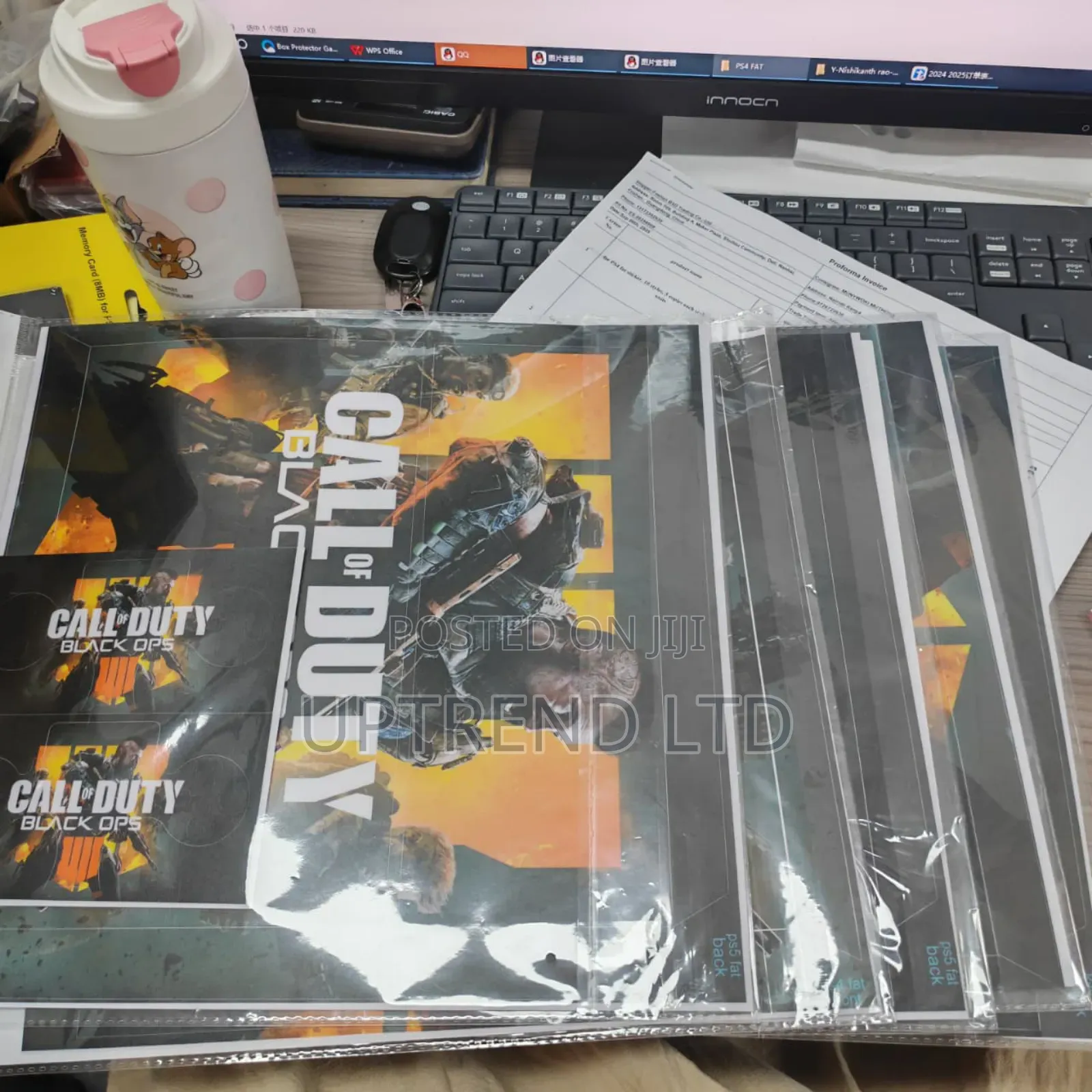 Call of Duty Black Opps 4 Ps5 Sticker Cover for Replacement