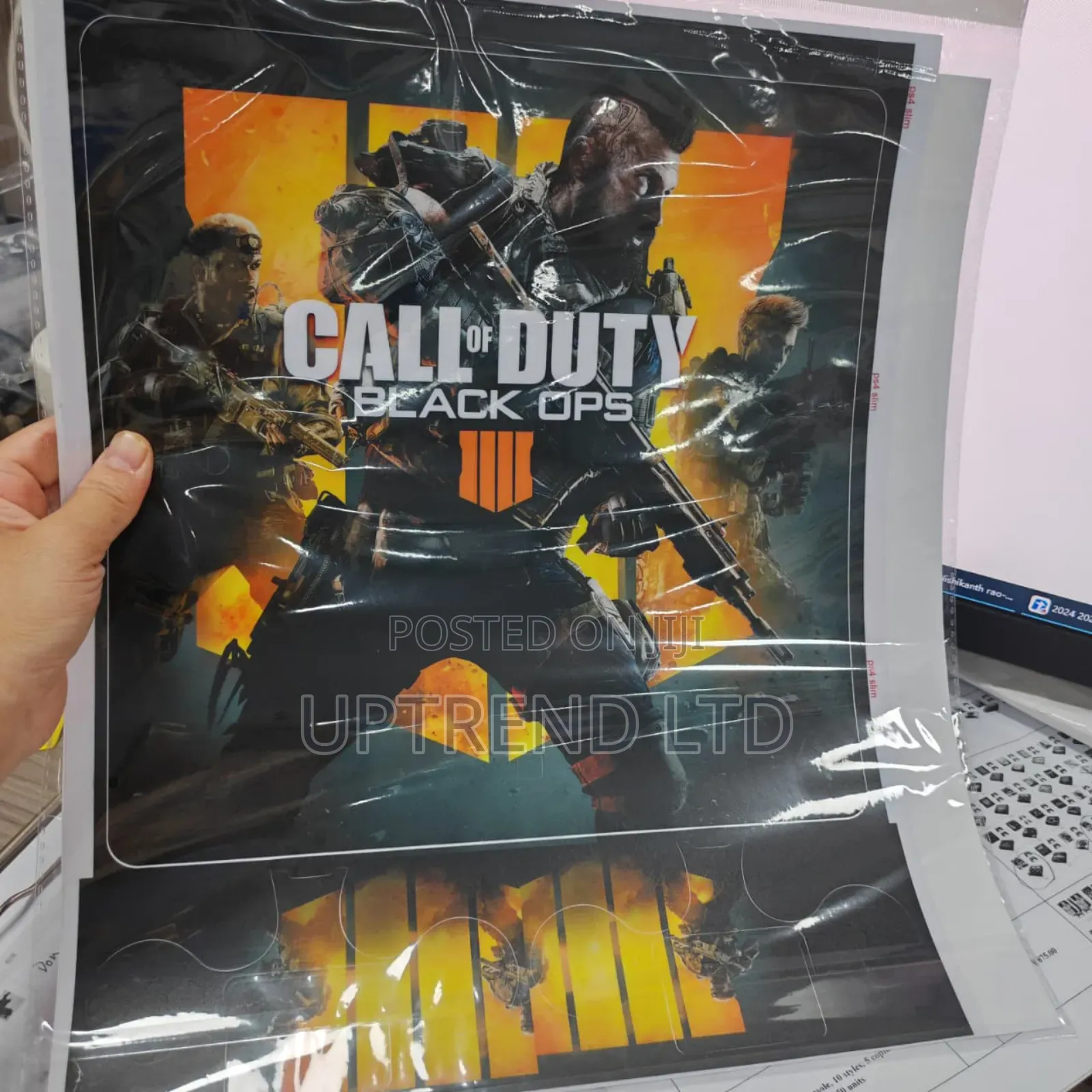 Call of Duty Black Opps 4 Ps5 Sticker Cover for Replacement