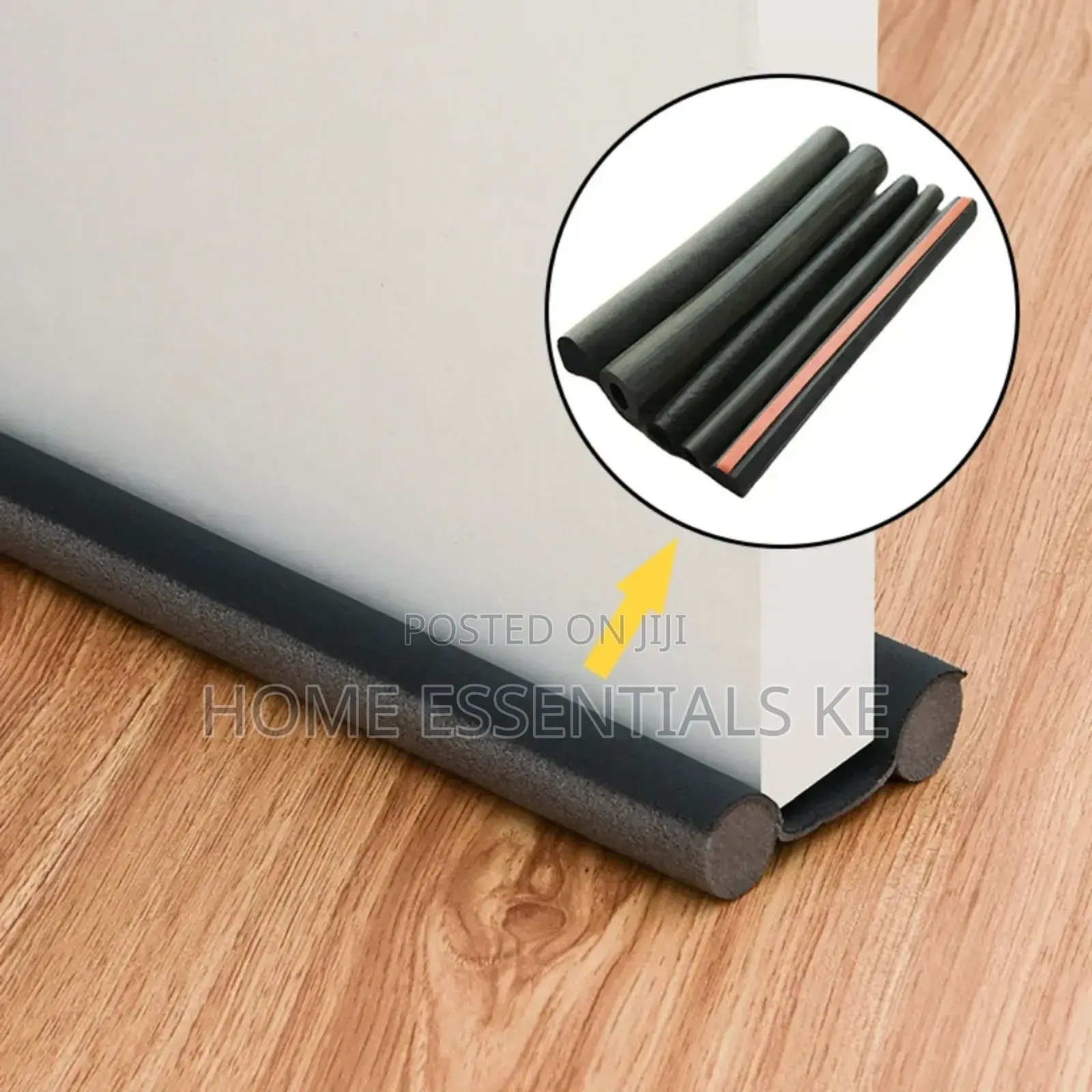 Flexible Bottom Door Sealer Strip 1m -Prevents Cold,Rats,Cockroaches