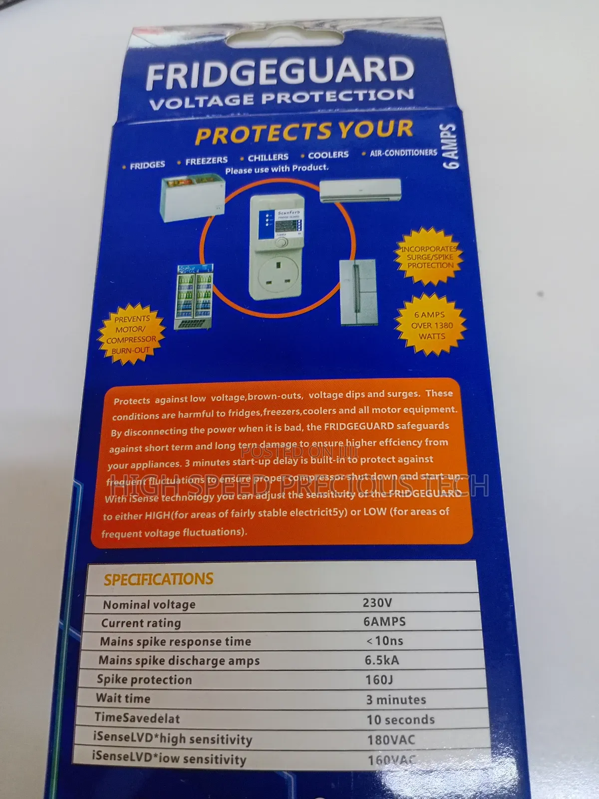 Fridgeguard Voltage Protection 6amps