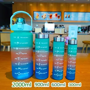 *4 In1 Motivation Water Bottle Now Available in 6 Colours