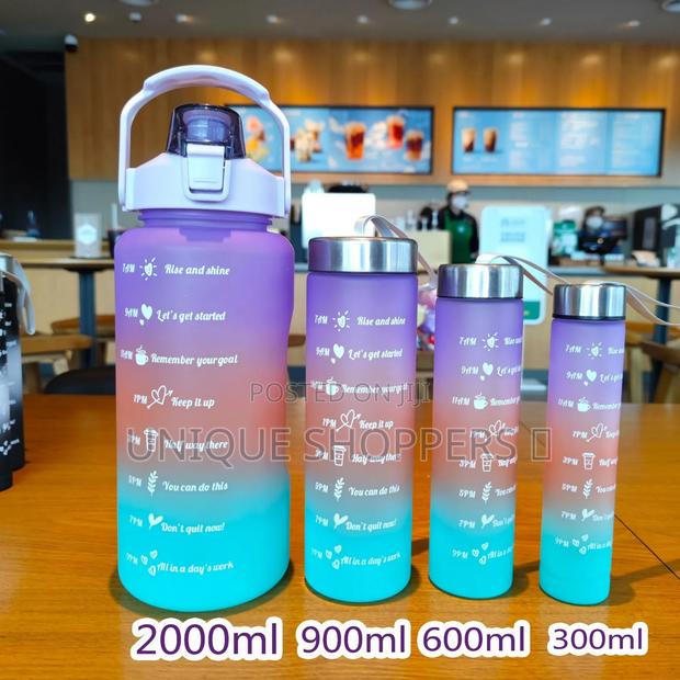 *4 In1 Motivation Water Bottle Now Available in 6 Colours - thumbnail 3