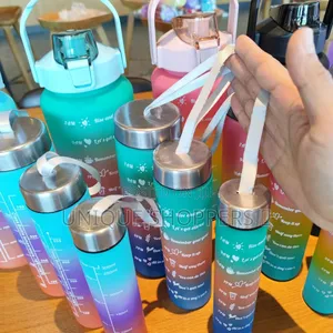 *4 In1 Motivation Water Bottle Now Available in 6 Colours