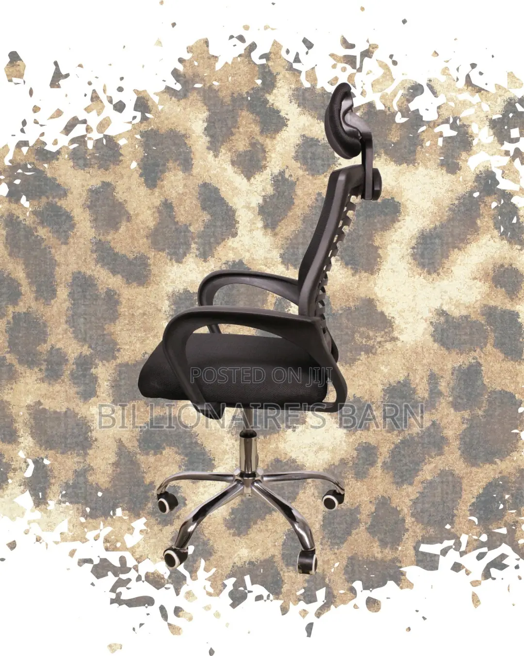 Plush Secretarial Mesh Chair | Nylon Castors