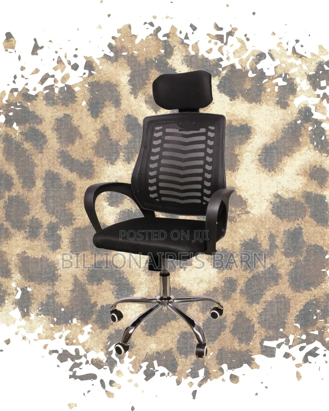 Plush Secretarial Mesh Chair | Nylon Castors