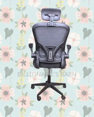 Modern Grey Ergonomic Office Chair | Swivel Base