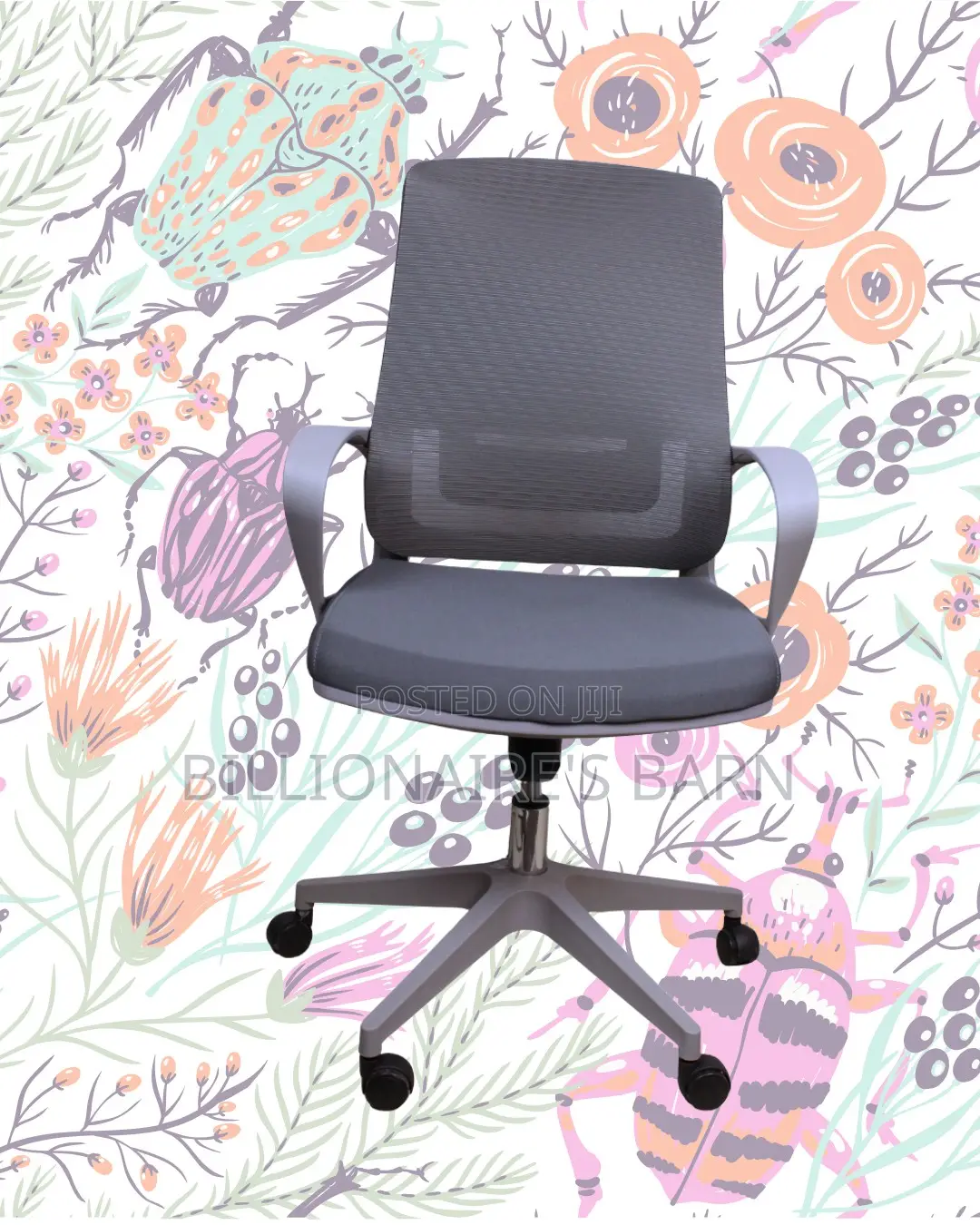 Grey Ergonomic Mesh Office Chair (Orthopedic) — Offer Valid This Week