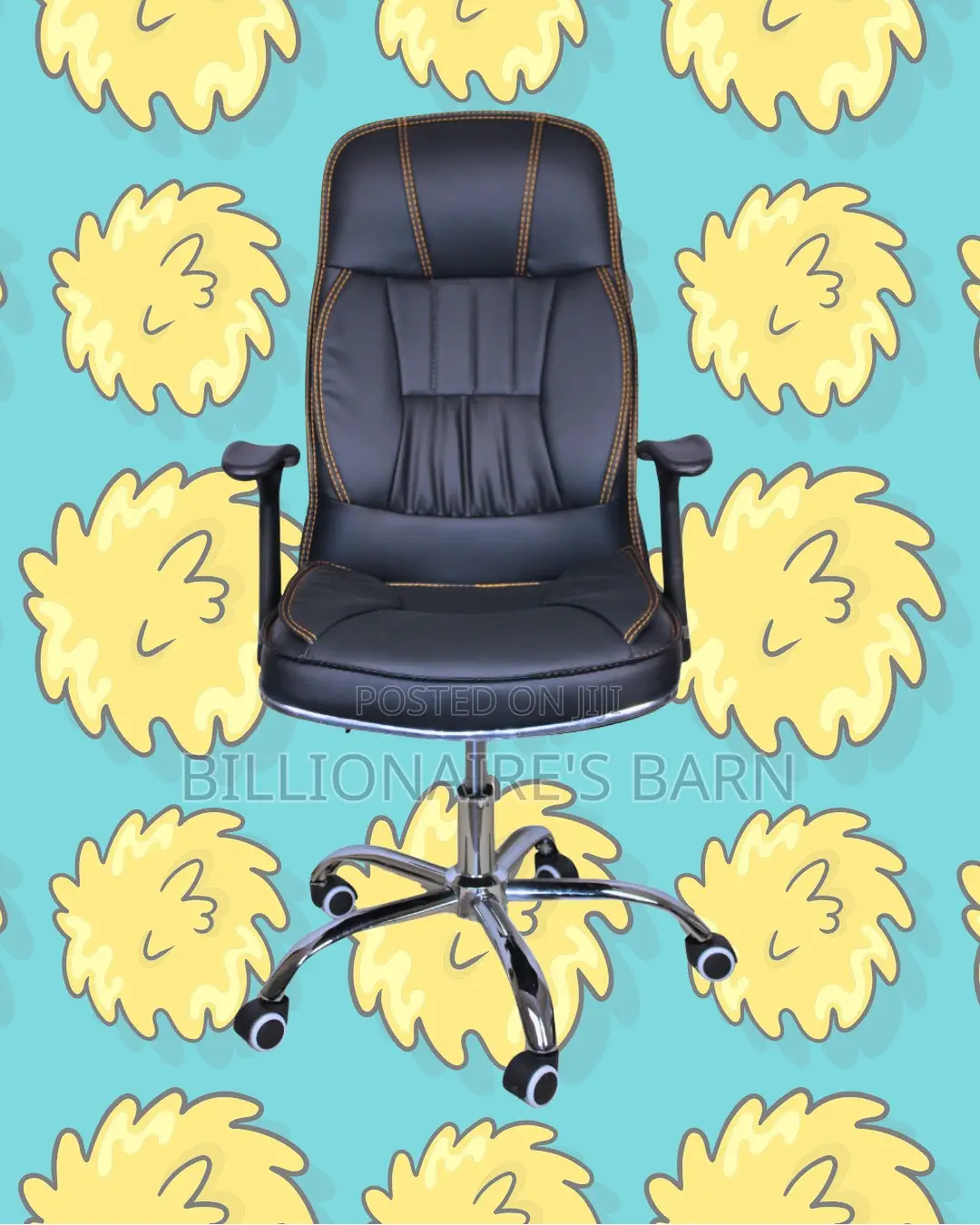 Executive Leather Office Chair | Modern Scratch-resistant Finish