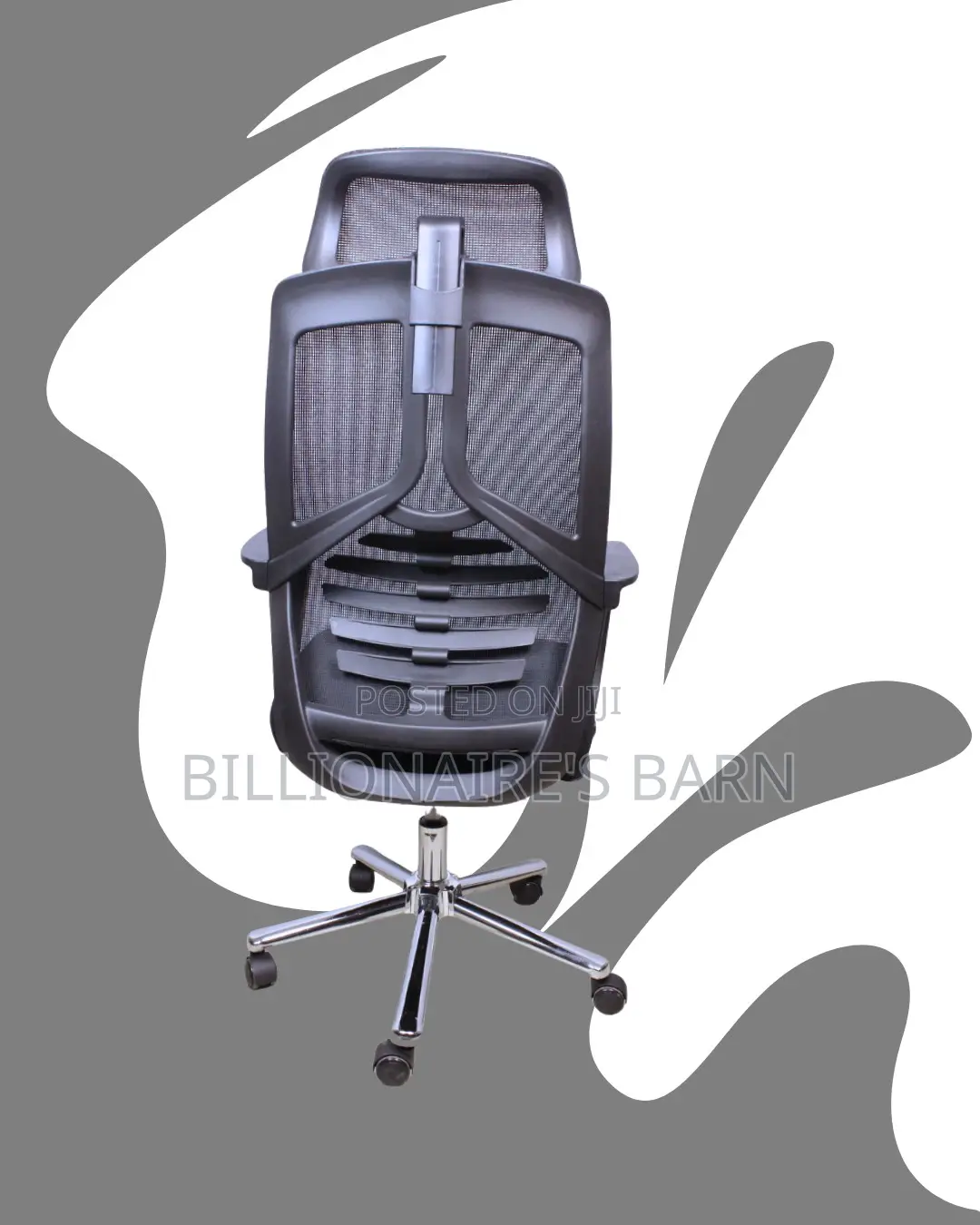 Breathable High Back Mesh Office Chair — Smooth-rolling Mobility