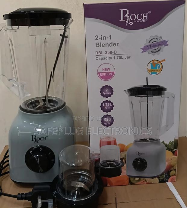 1.7ltrs Roch 2 in 1 Blender/ Grinder Electric Blender 350w