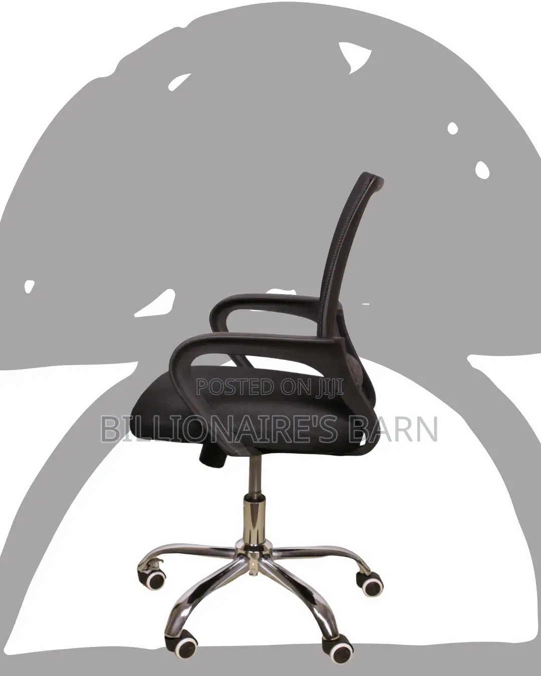 Secretarial Mesh Office Chair | Adjustable Swivel Base