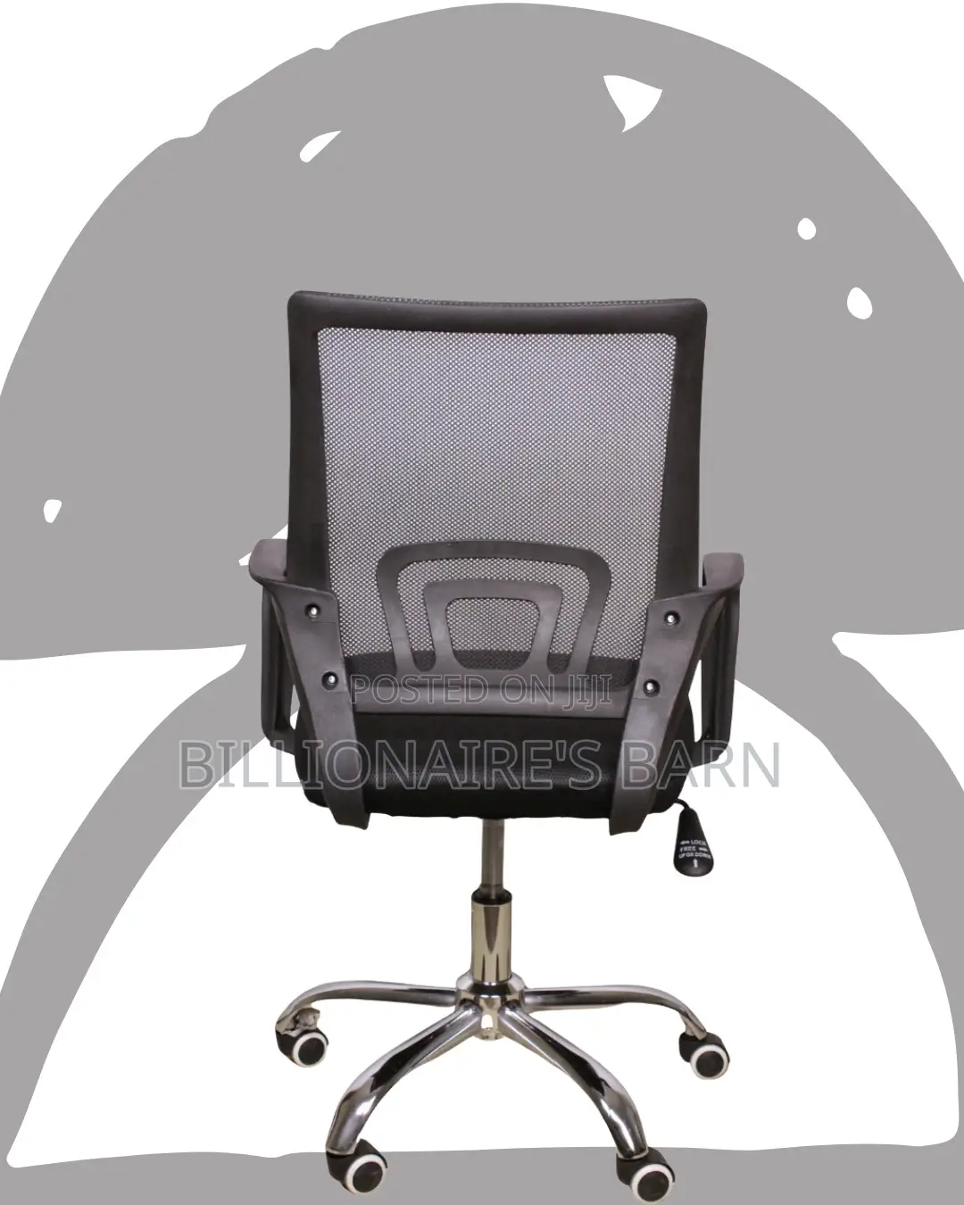 Secretarial Mesh Office Chair | Adjustable Swivel Base