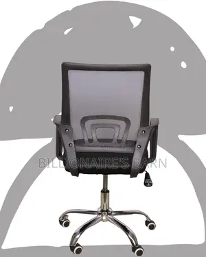 Secretarial Mesh Office Chair | Adjustable Swivel Base
