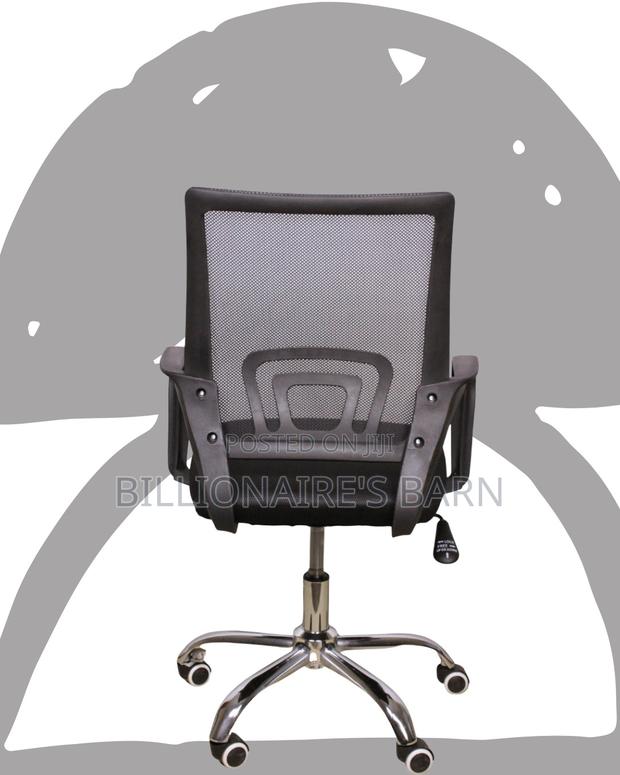 Secretarial Mesh Office Chair | Adjustable Swivel Base - thumbnail 4