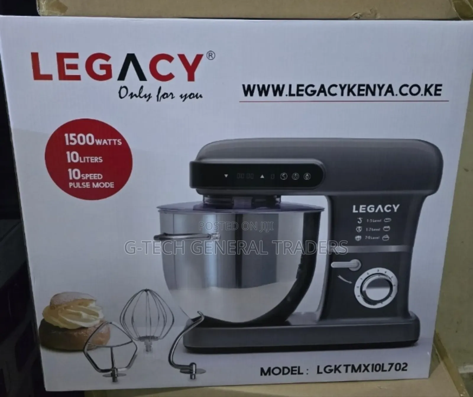 Legacy 10l Heavy Duty Commercial Stand Mixer 1500w