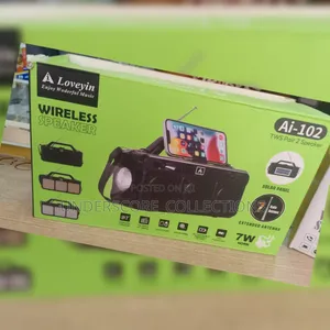 Trwireless Speaker System Radio/ Torch Usb Bluetooth Rechargeable