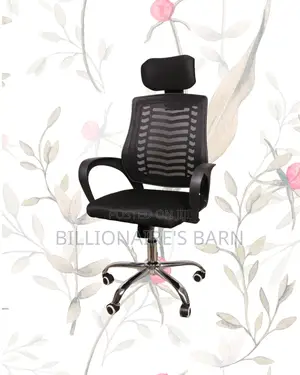 Comfy Secretarial Mesh Chair — Relieves Lower Back Pressure