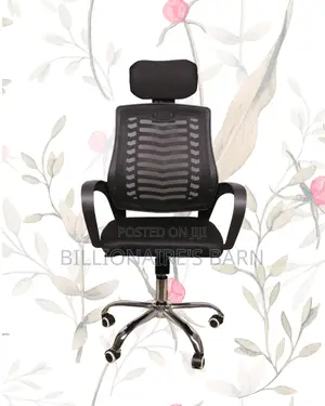 Comfy Secretarial Mesh Chair — Relieves Lower Back Pressure