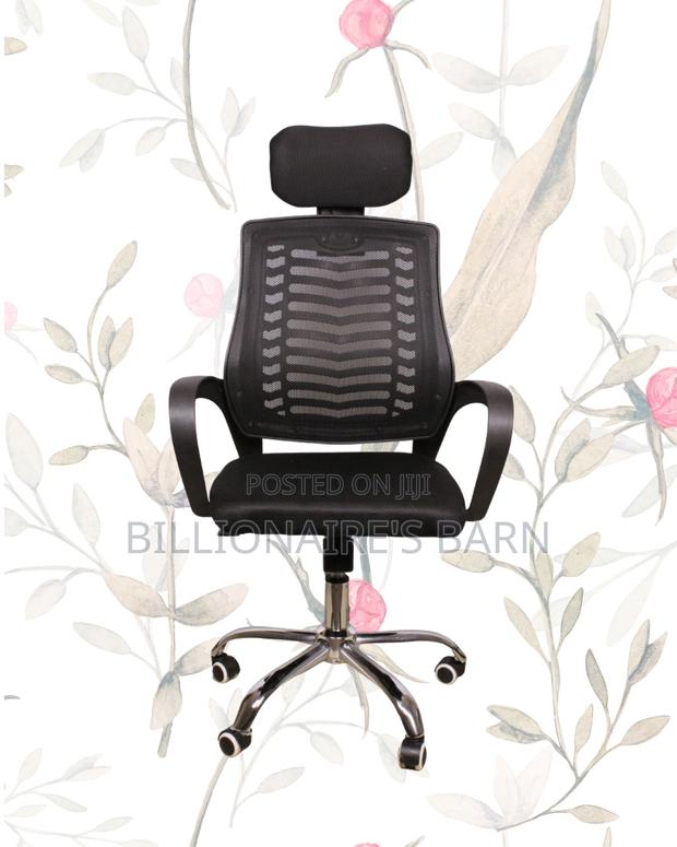 Comfy Secretarial Mesh Chair — Relieves Lower Back Pressure - thumbnail 3