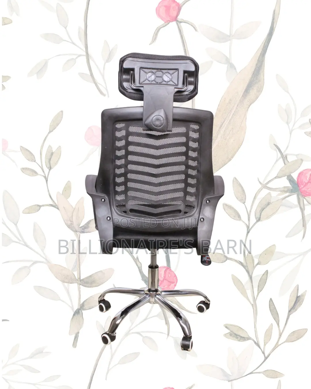 Comfy Secretarial Mesh Chair — Relieves Lower Back Pressure