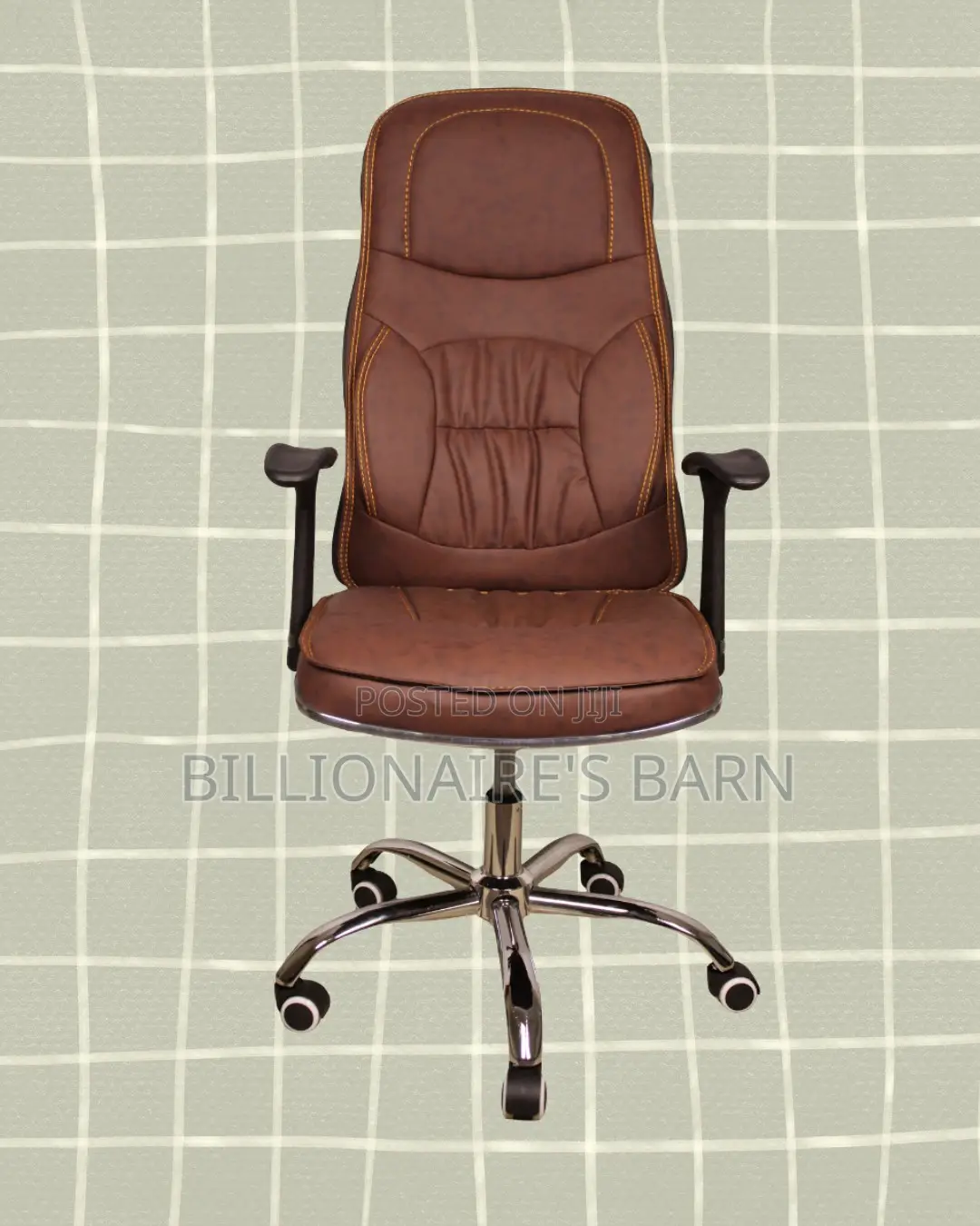 Ergonomic Executive Leather Chair — High-Density Foam Seat #217